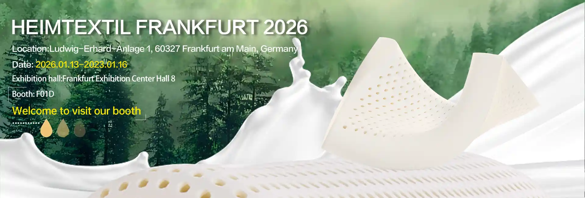 Jeste li spremni za Međunarodni sajam kućnog i komercijalnog tekstila 2026.? Posjetite Jiasheng Latex na F01D